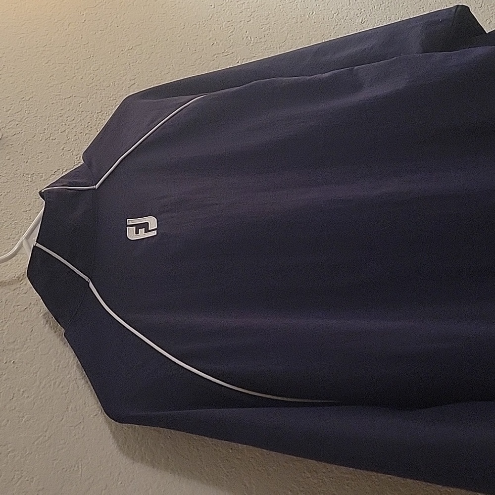 FootJoy 1/4-zip Pullover Jacket - Navy - XL - Picture 11 of 14